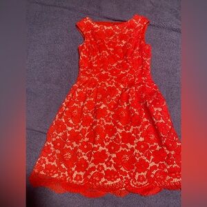 Vince Camuto, women Red Lace Dress